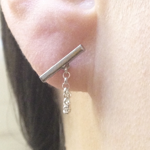 Earring Chains Sterling Silver - Picture 3 of 7